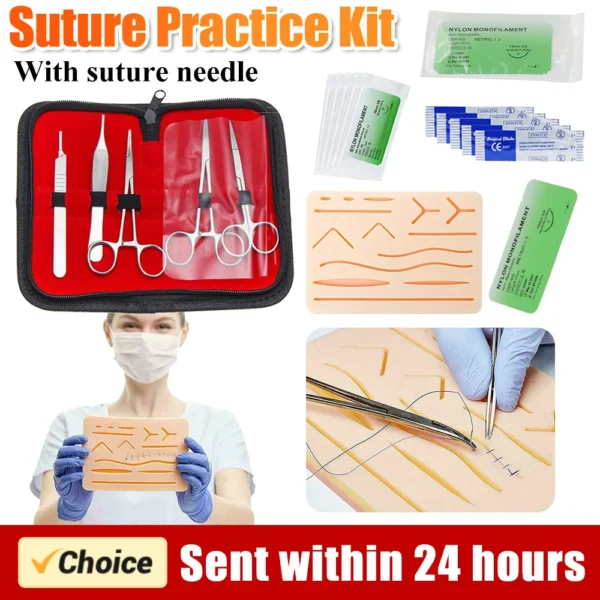 Kit de pratique de suture pour étudiants en médecine et en pratique avancée